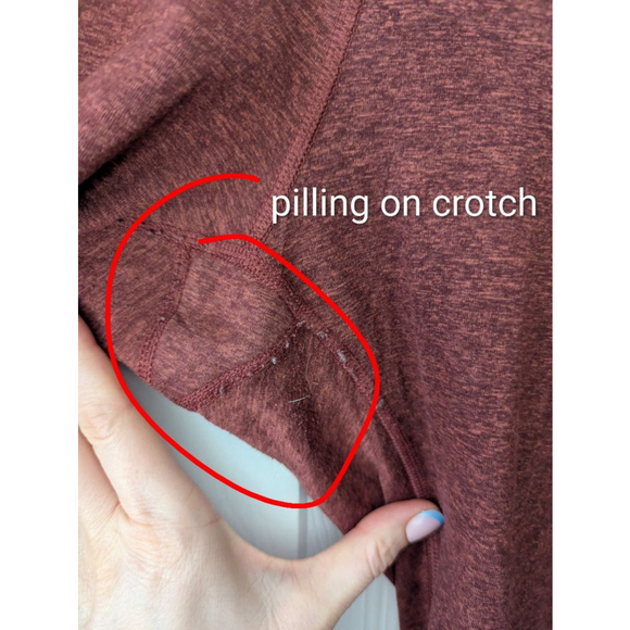 Women's OLD NAVY Active Elevate Leggings L Red Pink Colorblock - Picture 9 of 9